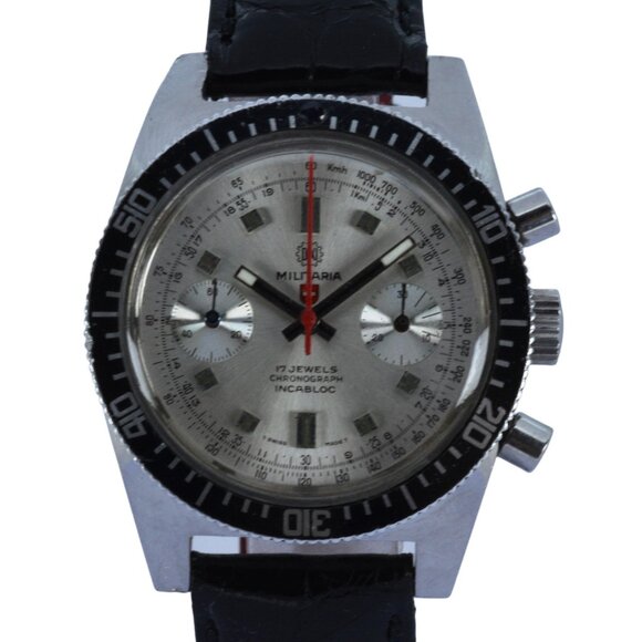 Rare Dixi Militaria Men's 38mm Manual Chronograph Watch 1006-10 Valjoux 7733! - Picture 1 of 10